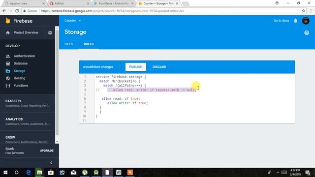 Android Advance Tutorial Class Session 5 firebase storage rule смотреть онлайн