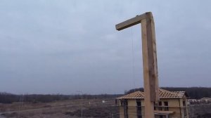 Фронтон из кирпича. Выставляем маяки. Не про газосиликат.