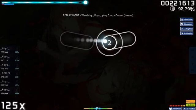 OSU! Drop-Granat | FK 228x 57pp | 94,24% смотреть онлайн