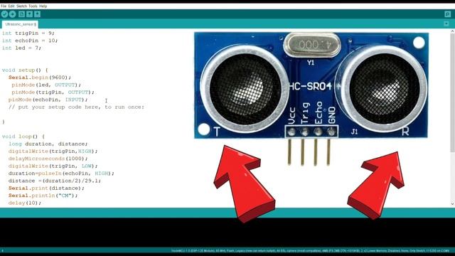 How to use Ultrasonic Sensor with Arduino(CODE) | Ultrasonic Sensor Programming | Arduino IDE Code смотреть онлайн