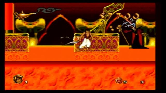 Aladdin (16bit) - #7  Джафар - Огненный змей (Финал)