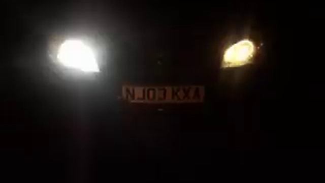 HID XENON 4300K lights vs Halogen lights смотреть онлайн