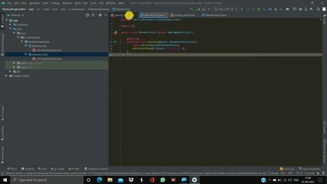 Progress Button | Load Progress Bar inside Button in Android Studio смотреть онлайн