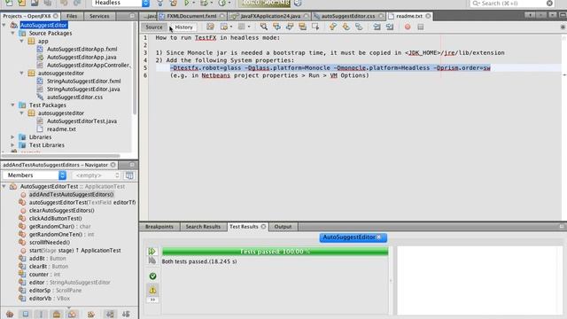 TestFX Headless AutoSuggestEditorApp смотреть онлайн