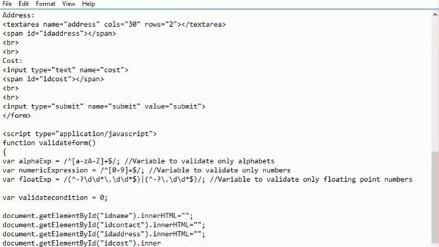 JavaScript form validation tutorial for beginners смотреть онлайн