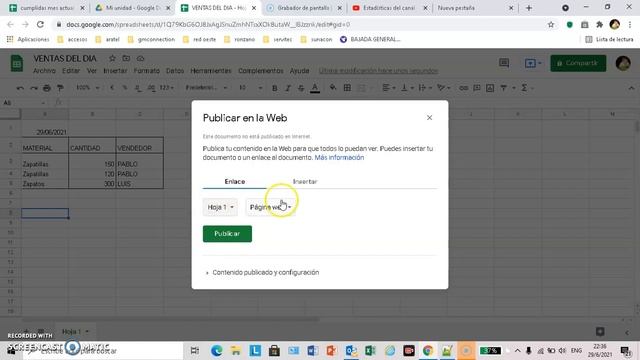 Como publicar una Hoja de calculo de Google en la WEB- Google Sheets - смотреть онлайн