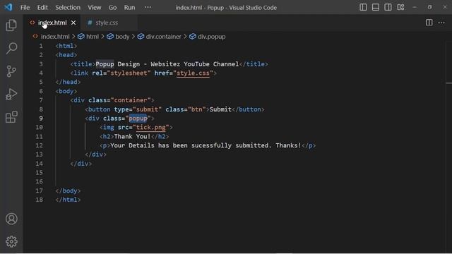 How To Make A Popup Using HTML, CSS And JavaScript | Create a Modal Box In HTML Website | Websitez смотреть онлайн