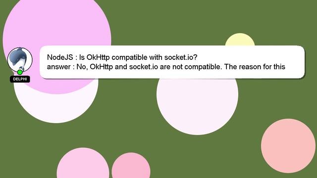 NodeJS : Is OkHttp compatible with socket.io? смотреть онлайн