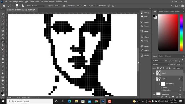 Convert Any Picture to NFT CryptoPunk in Photoshop смотреть онлайн