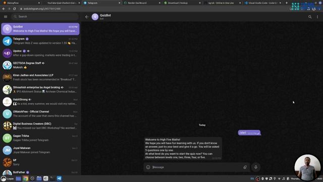 Introduction | Chat-bot using Google Dialogflow | NodeJs Webhook | Deployment | Telegram смотреть онлайн