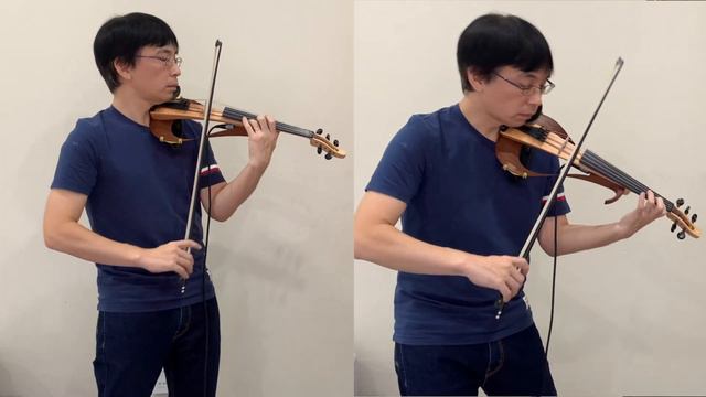 "いのちの歌"　弦楽オーケストラ風。ピアノ連弾用の譜面を5弦バイオリンで弾きました。卒業式に合う曲。/ 竹内まりや｜村松崇継 / 譜面は@pyu_fumenさんより смотреть онлайн