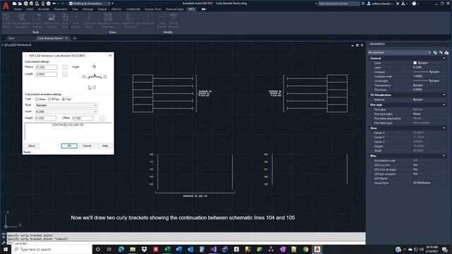 Curly Bracket App for AutoCAD based products Demo | AutoCAD смотреть онлайн