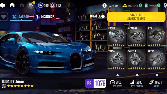 BUGATTI Chiron MAX LEVEL CAR TUNING UNLOCKED ! - NFS : NO LIMITS смотреть онлайн