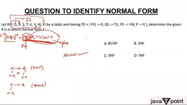 Questions to identify Normal Forms
