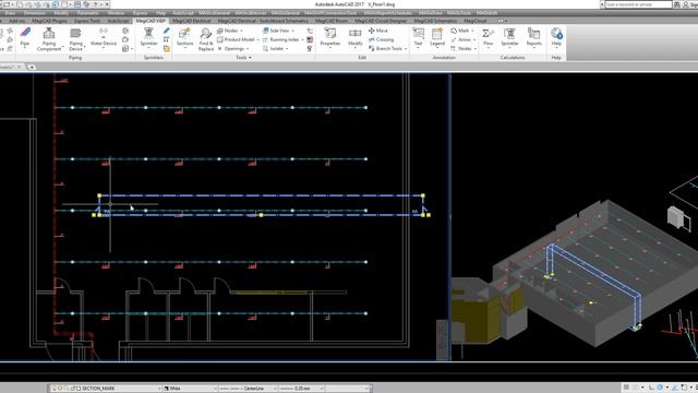 MagiCAD for AutoCAD - Sprinkler to MagiCAD for Revit Sprinkler смотреть онлайн