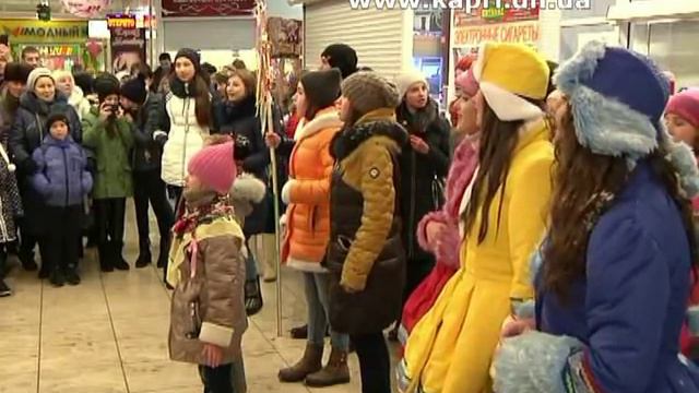 В Покровске состоялся рождественский флешмоб (ВИДЕО) смотреть онлайн