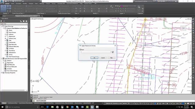 What’s New Features in Autodesk AutoCAD Civil 3D 2018 – Using Feature Lines Relative to a Surface смотреть онлайн