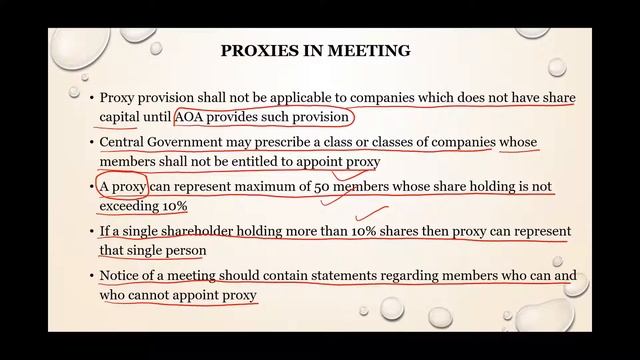 Proxies in Meeting (Companies Act 2013) смотреть онлайн