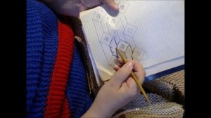Вяжем вместе плед «3D Стильная геометрия №1» видео ч3