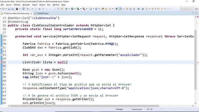 18 Cómo hacer un consultar de dos tablas relacionadas con el Patrón Data Access Object смотреть онлайн