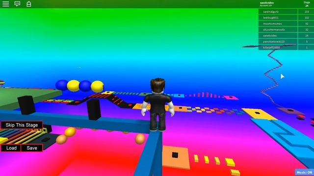 Радужный паркур! Roblox. смотреть онлайн