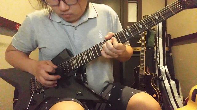 Pantera - Floods guitar solo cover with Dean Stealth смотреть онлайн