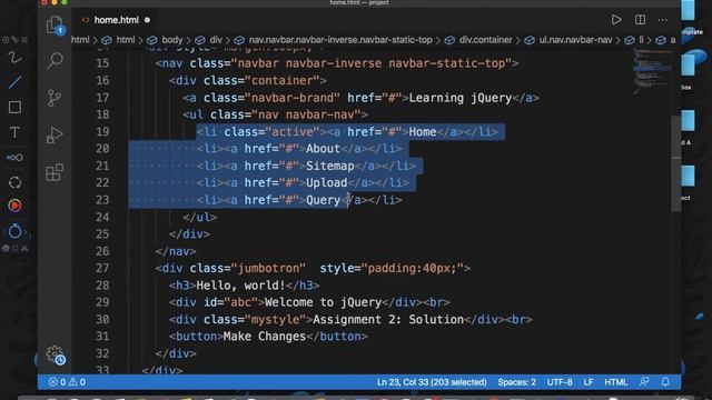 Lecture 19-jQuery Assignment 2 Solution (jQuery each function) смотреть онлайн