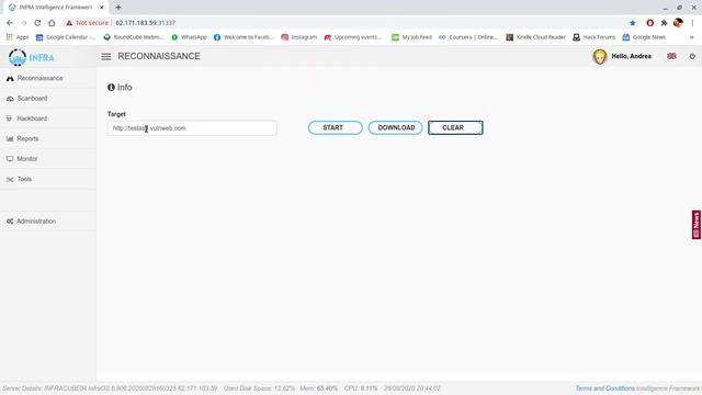 INFRA reconnaissance spider for directory bruteforce смотреть онлайн