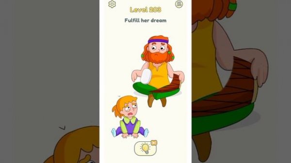 DOP 2 Delete One Part level 203 Answer - Fulfill her dream DOP 2 Level 203 Answer