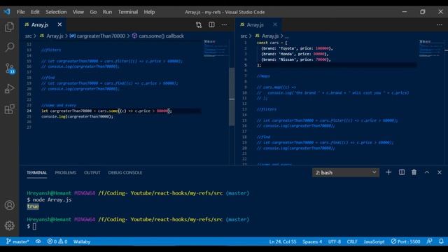 JavaScript Array Some and Every functionality смотреть онлайн