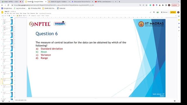 Data Analytics With Python | NOC23-CS08 | Live Session 1 | NPTEL смотреть онлайн
