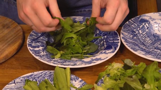 Как приготовить свежий салат из зелени и фруктов смотреть онлайн