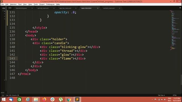 How to make candle in CSS 3 смотреть онлайн