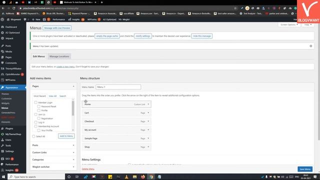 How to Add a Button to WordPress Menu | Standard & Blinking Button | Using CSS | Manual Coding смотреть онлайн