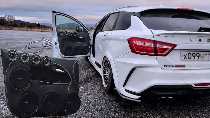 ГРОМКИЙ ПОВСЕДНЕВ. Лютый АВТОЗВУК на Лада Веста СВ. Музыка ломает двери ? смотреть онлайн