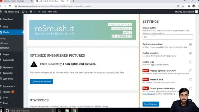 How to Optimize & Compress Images using reSmush.it Plugin in WordPress Website смотреть онлайн