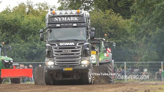 Scania R730 V8 doing Truck Pulling at Særslev Traktortræk 2021 | This Truck goes to the sky смотреть онлайн