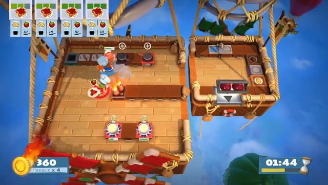 Overcooked 2 | Level 1 - 5 | 2 players | 4 stars
