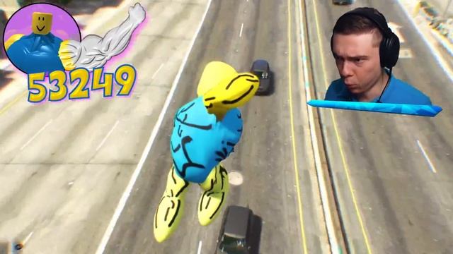 Upgrading ROBLOX NOOB Into STRONGEST EVER (GTA 5) смотреть онлайн