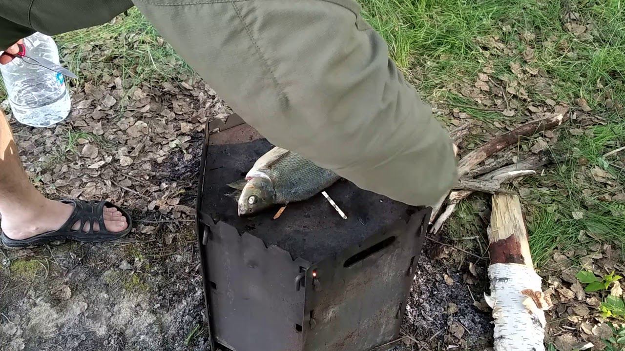 Лещ жарено-копченый на печке 3 в 1. смотреть онлайн