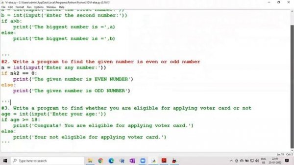 Python Programming - For Every Beginners: Lect-16. Conditional Statements-1: if | if-else | if-elif