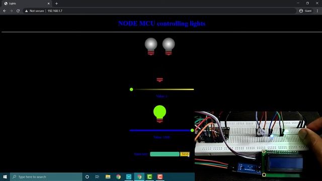 NodeMCU (ESP 8266) with Dynamic Web page смотреть онлайн