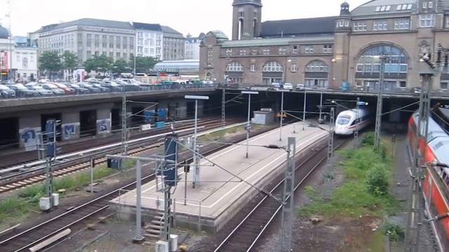 Главный вокзал Гамбурга. Поезда и электрички смотреть онлайн