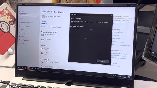 SocketScan S700 รีวิวการใช้งานกับคอมพิวเตอร์แบบเชื่อมต่อบลูทูธ Bluetooth