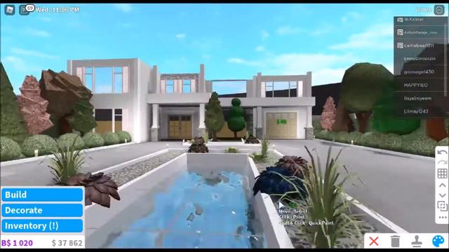 Bloxburg: Blush Modern Mansion [1/2] - SpeedBuild смотреть онлайн