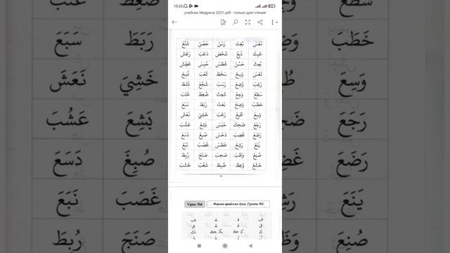 Пятый урок! Тема: Формы Арабских букв часть 2