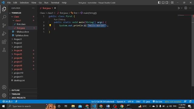 JAVA Class 1 | Java Basics | Java Syntax | (English) смотреть онлайн