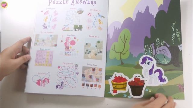 My little pony activity book MLP sticker coloring book смотреть онлайн