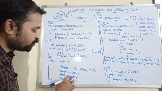 Static Data Members in C++ || Static Member Variables in c++ || C++ programming смотреть онлайн