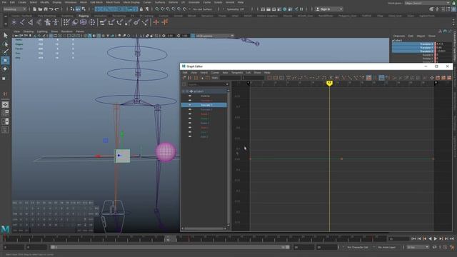 3 - Animation keys in Maya / Анимационые ключи в Maya смотреть онлайн
